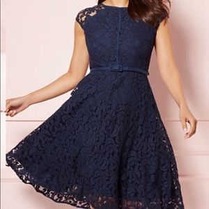 Navy Lace Dress